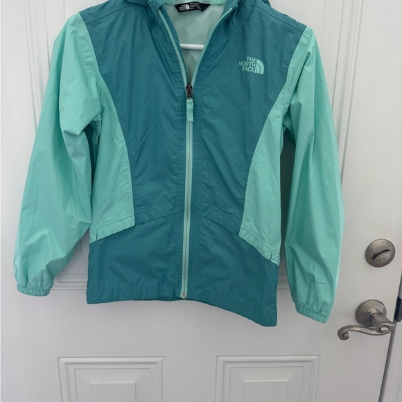 The North Face Other - North Face Jacket Girls Medium 10/12 Teal Aqua DryVent Hooded Waterproof Outdoor